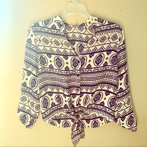 Forever 21 Blue&White Blouse 🤍💙